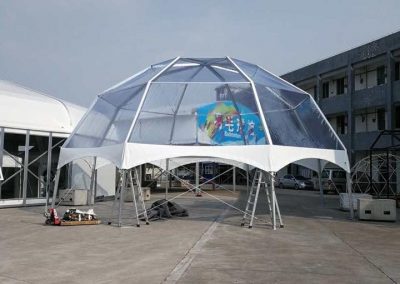 transparent dome tent