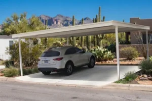 Metal carport car parking shade
