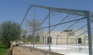 steel structure shade in UAE