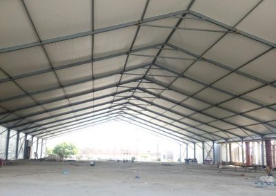 Steel profile warehouse tents