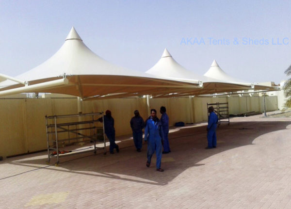 CONICAL CAR PARKING SHADES in UAE
