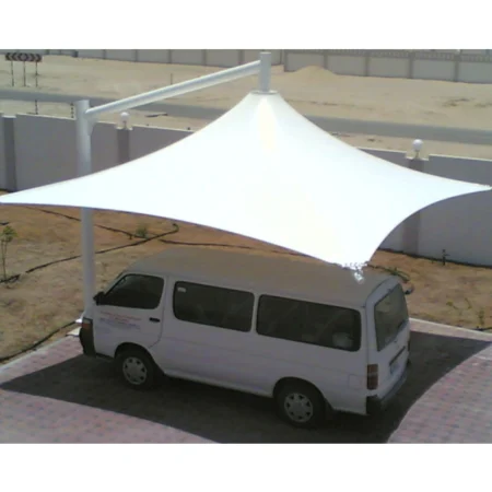 single pole car parking shade design 1