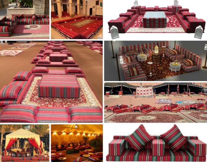 Traditional Arabic seating for rent