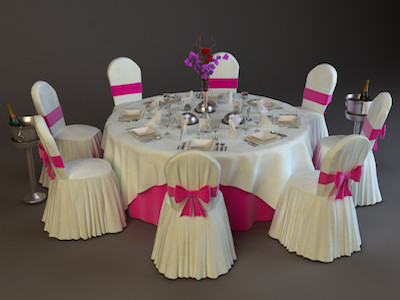 wedding chairs and tables