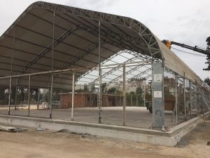 temporary industrial storage tents