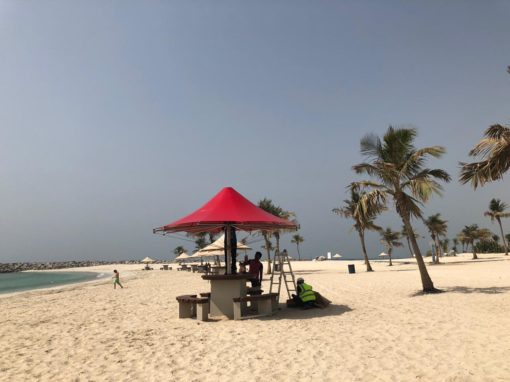 Umbrella Shades at Mamzar Beach Dubai