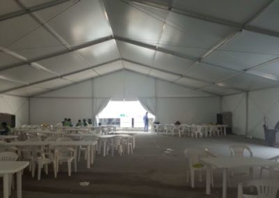 Labour tent installation for mclaren group