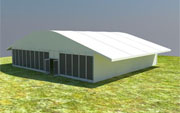 arcum tent with front glass in UAE