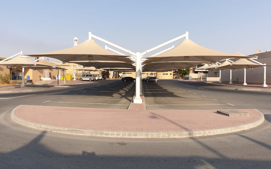 Car Parking Shade Installation in Al Ruwais