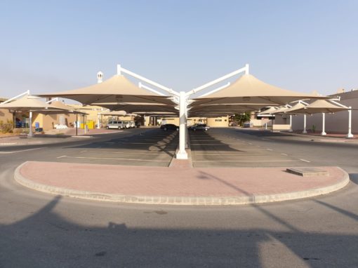 Car Parking Shade Installation in Al Ruwais