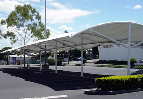 GRP car parking shade design