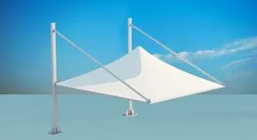 Pyramid Top Support Car Parking Shade
