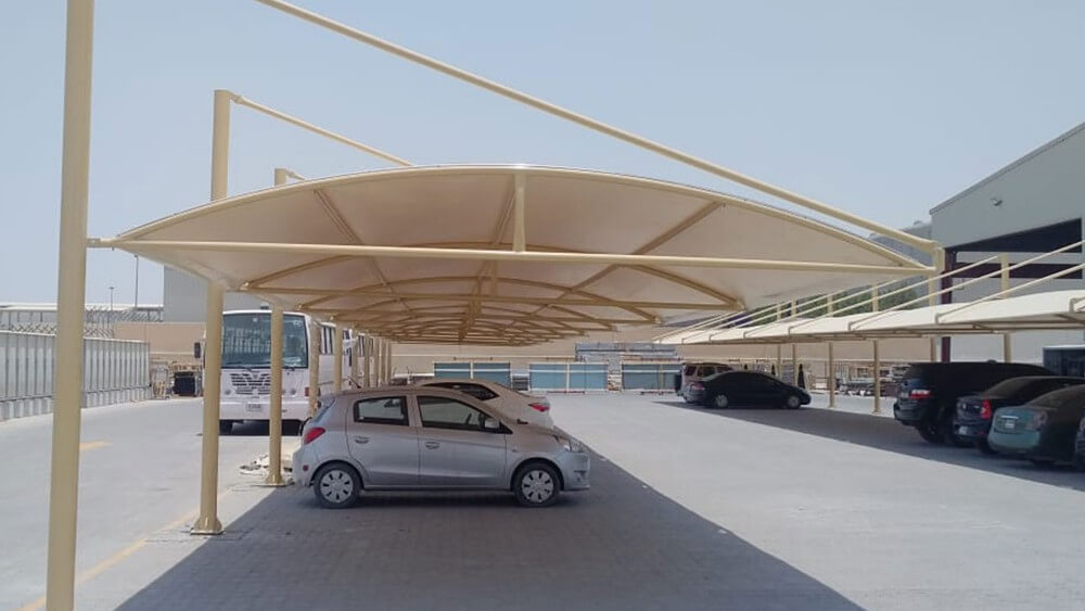 cantilever parking shed design