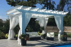 modern fiberglass pergola