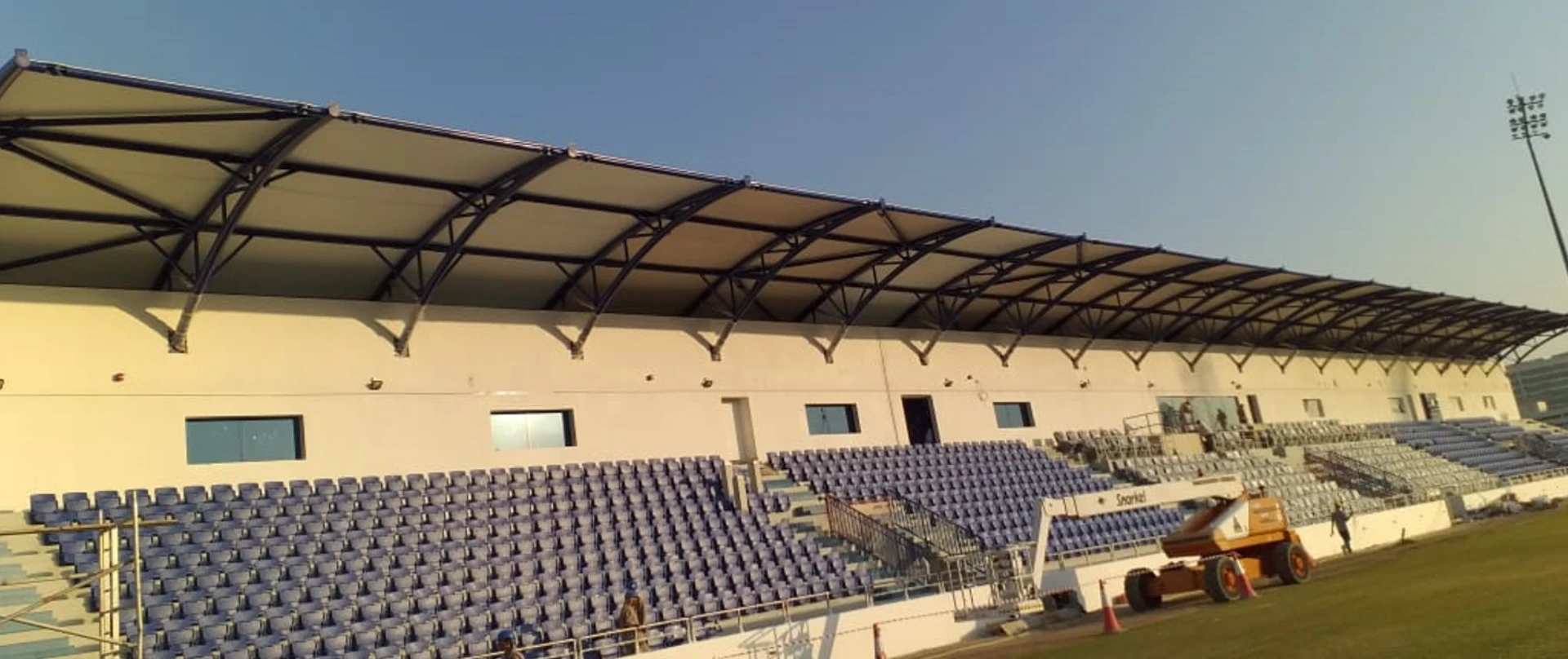 PTFE Shade Installation for al nasr stadium