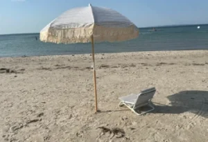 Sunday Supply Co. Natural Instinct beach umbrella