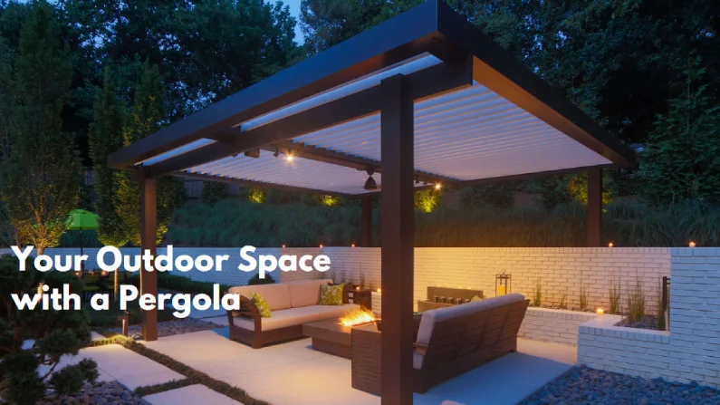 Create comfortable outdoor space with pergola