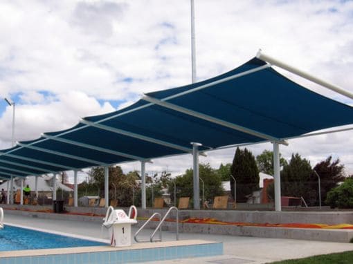 CANTILEVER SWIMMING POOL SHADE