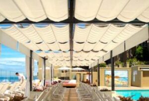 retractable roof pergola pool shade design