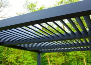 steel louver pergola shade design