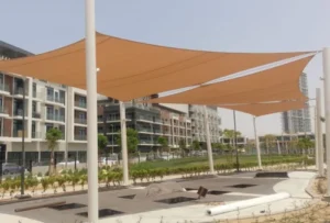 tensile shade project for Dubai holding by Akaa tent