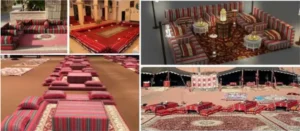 Traditional arabic wedding seating