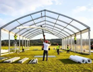 Tent Installation Process Akaa tent