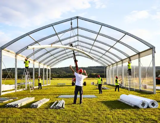 Tent Installation Process Akaa tent