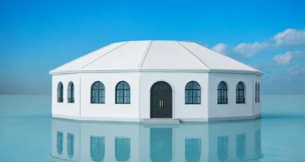 Multi side tent front view