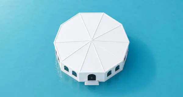 Multi side tent top view