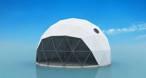 High quality dome tent front side view