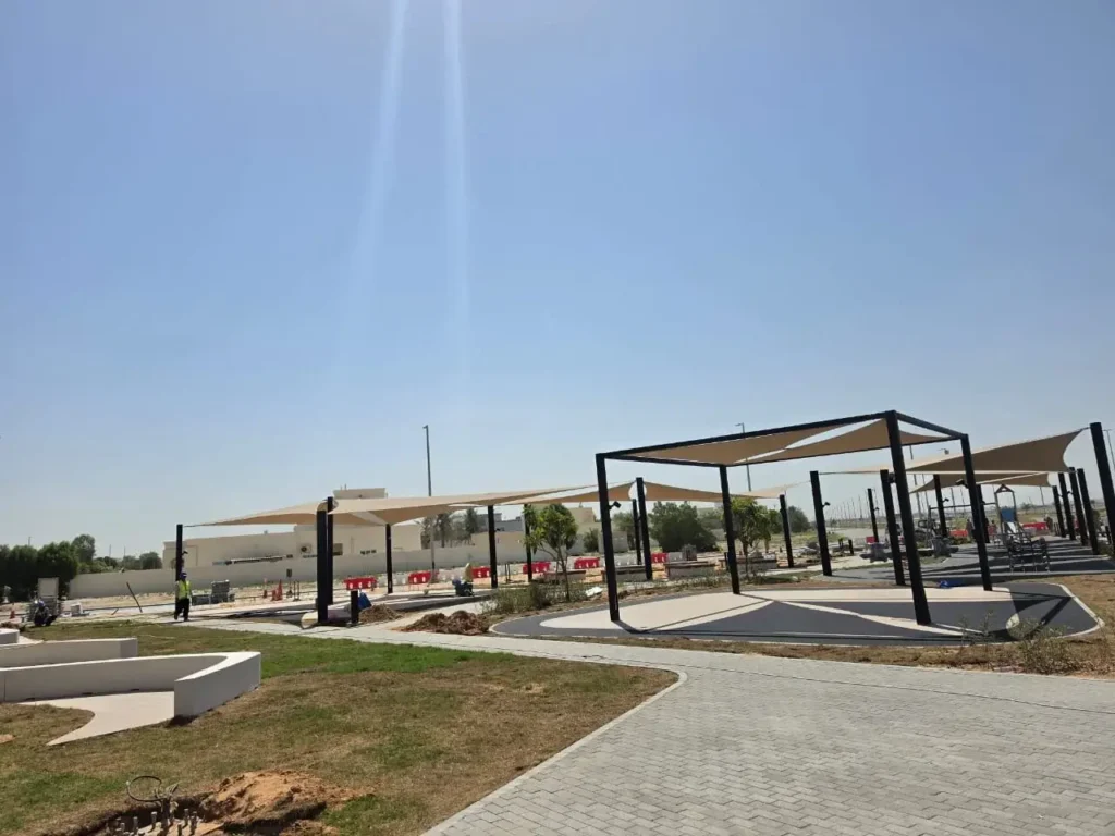 Tensile shade project by Akaa tent ME08 Nabdh Community Center UAE (1)