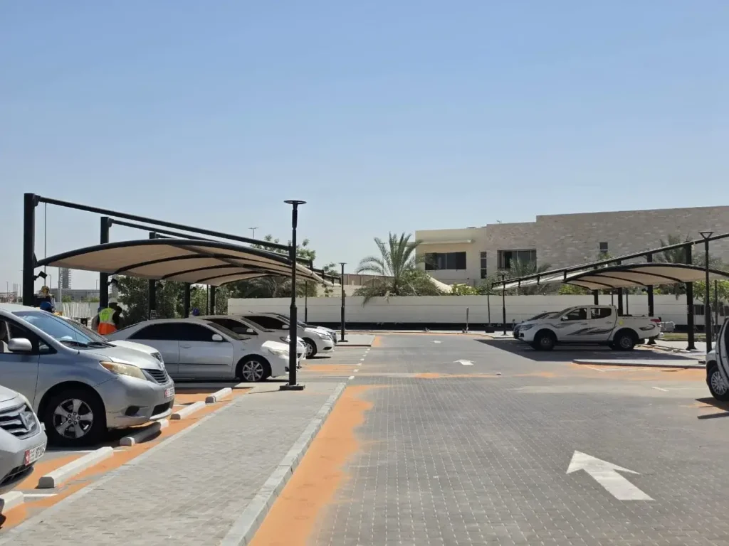 Tensile shade project by Akaa tent ME08 Nabdh Community Center UAE (2)