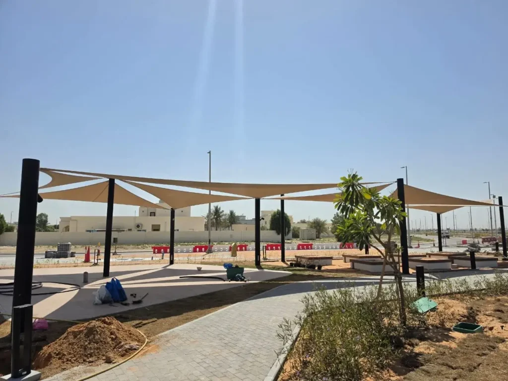Tensile shade project by Akaa tent ME08 Nabdh Community Center UAE (3)
